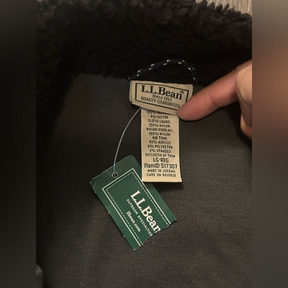 NWT - LL Bean Sherpa Fleece Jacket - Picture 3 of 8